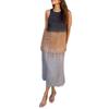 2026 Summer Women's Sleeveless Cotton Linen Gradient Dress