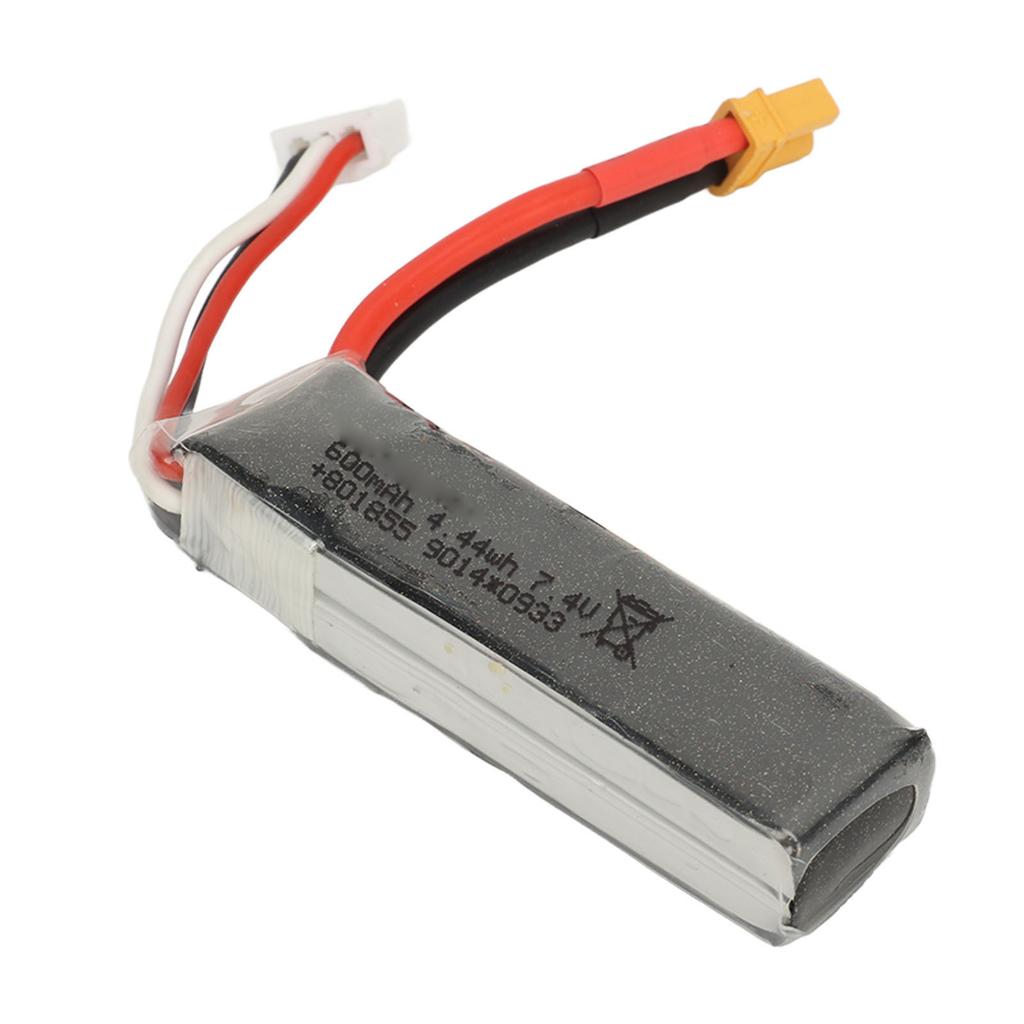 7.4V Lithium Battery Lightweight Portable Stable Multi Protection Battery for WLtoys XK K130 600mAh