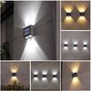 Outdoor Solar Wall Lamp - Waterproof Garden Fence & Courtyard Decoration