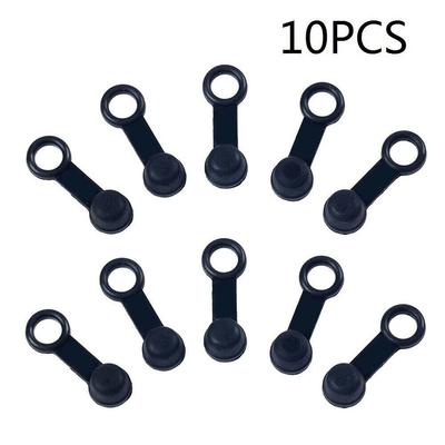 10 pezzi di tappo antipolvere da 3,3 cm, nipplo di spurgo freno nero, vite per moto