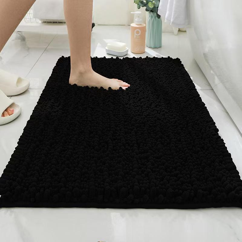 Home Non-Slip Thickened Chenille Carpet Tufted Decorative Mat Entry Door Floor Mat Bedroom Absorbent Stain-Resistant Non-Slip Mat