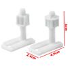 Toilet Hinge Screws White 2*Sliding Plates Accessories