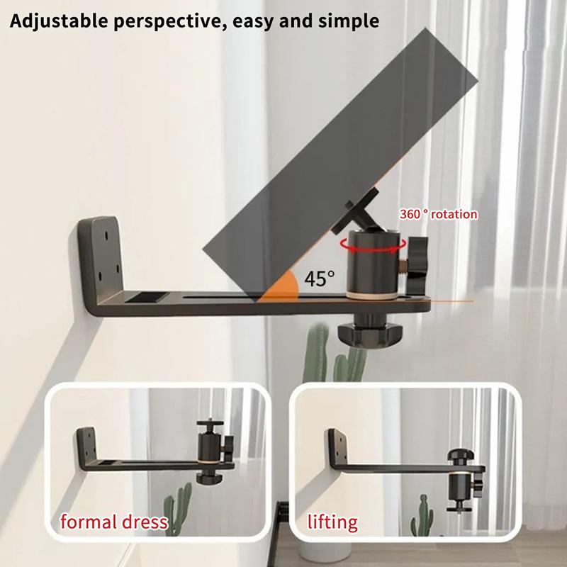 Portable Projector Bracket 360° Rotatable Wall Mount Beamer Holder 1/4 Screw Universal Projector Stand For XGIMI JMGO Dangbei