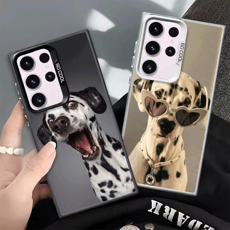 Dalmatian Cute Dog Shockproof Phone Case for Samsung Galaxy S26 Edge S25 Ultra S24 FE S23 Plus S21 Cover Anti Fall Fundas
