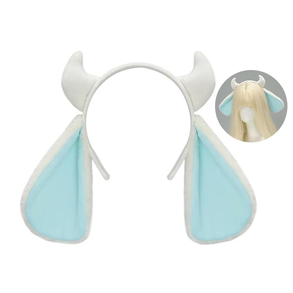 Furry Sheep Ears Headband Kawaii Animal Cosplay Headwear Lolita Plush Hair Hoop  Stage Performances