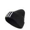 Adidas JRZ67 Knit Beanie OSFX Men's 3-Stripes Hat, Black/White (IT4639)