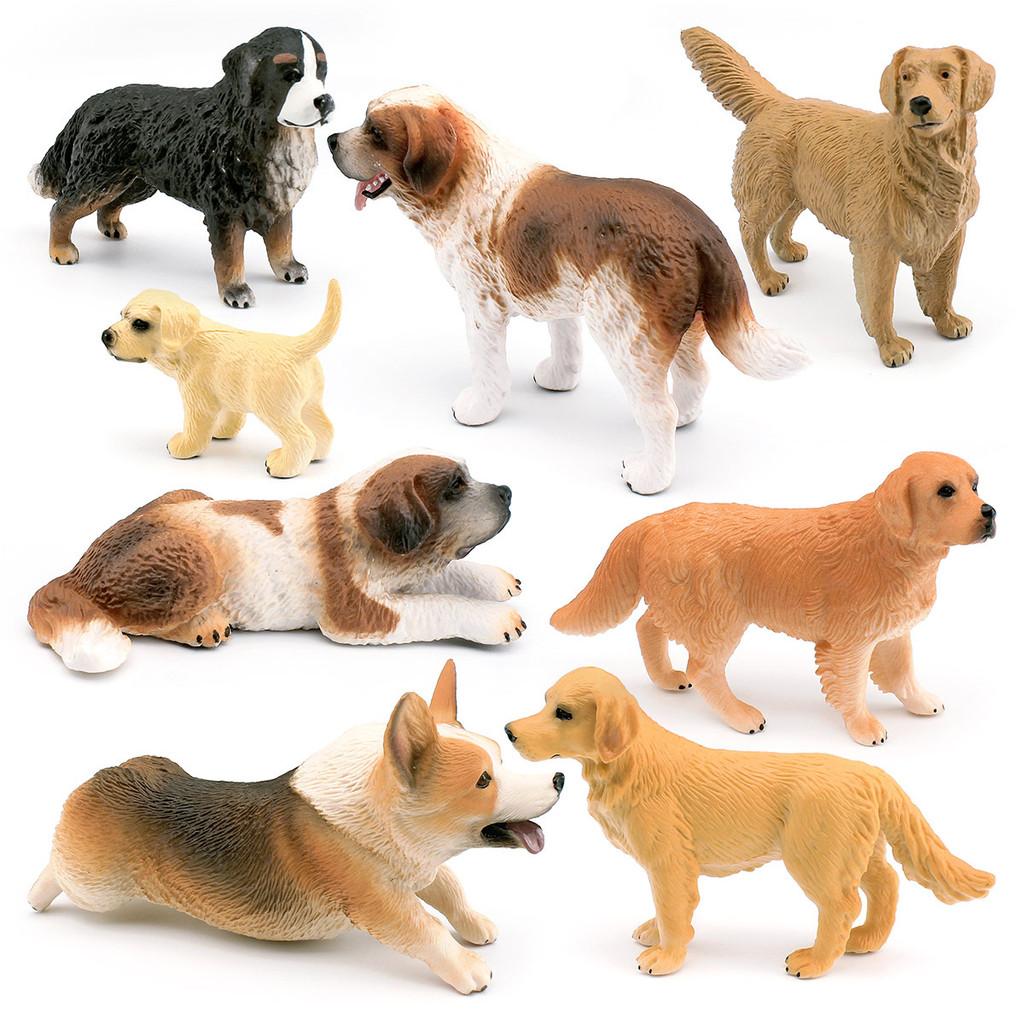 Childrens Pvc Animal Models Featuring Labrador Bernese Mountain And Corgi For Playroom Decor