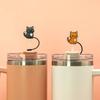 Silicone Straw Cover Cap 8/10mm Straw Tips Cat Series Straw Topper  Drink Spill Prevention