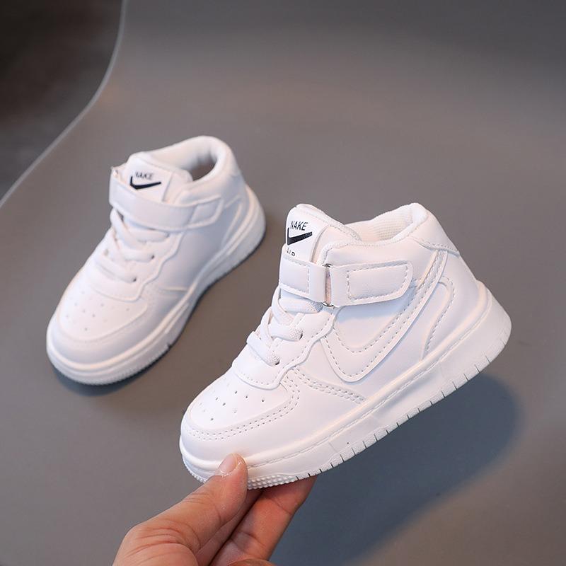 Детская спортивная обувь | Подростковые повседневные кроссовки средней высоты для мальчиков, унисекс, для малышей и детей младшего возраста, повседневная обувь для детей 21 белый