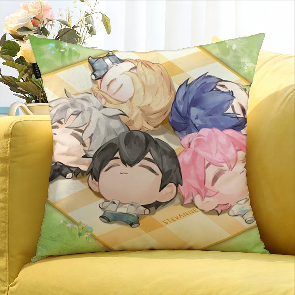 Kawaii Kpop Style P-Plave Caligo Pt Various Sizes Square Pillow Case For Car Home Bedchamber Decor