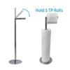 Free Standing Freestanding Toilet Roll Holders Stainless Steel Paper Dispenser  Kitchen