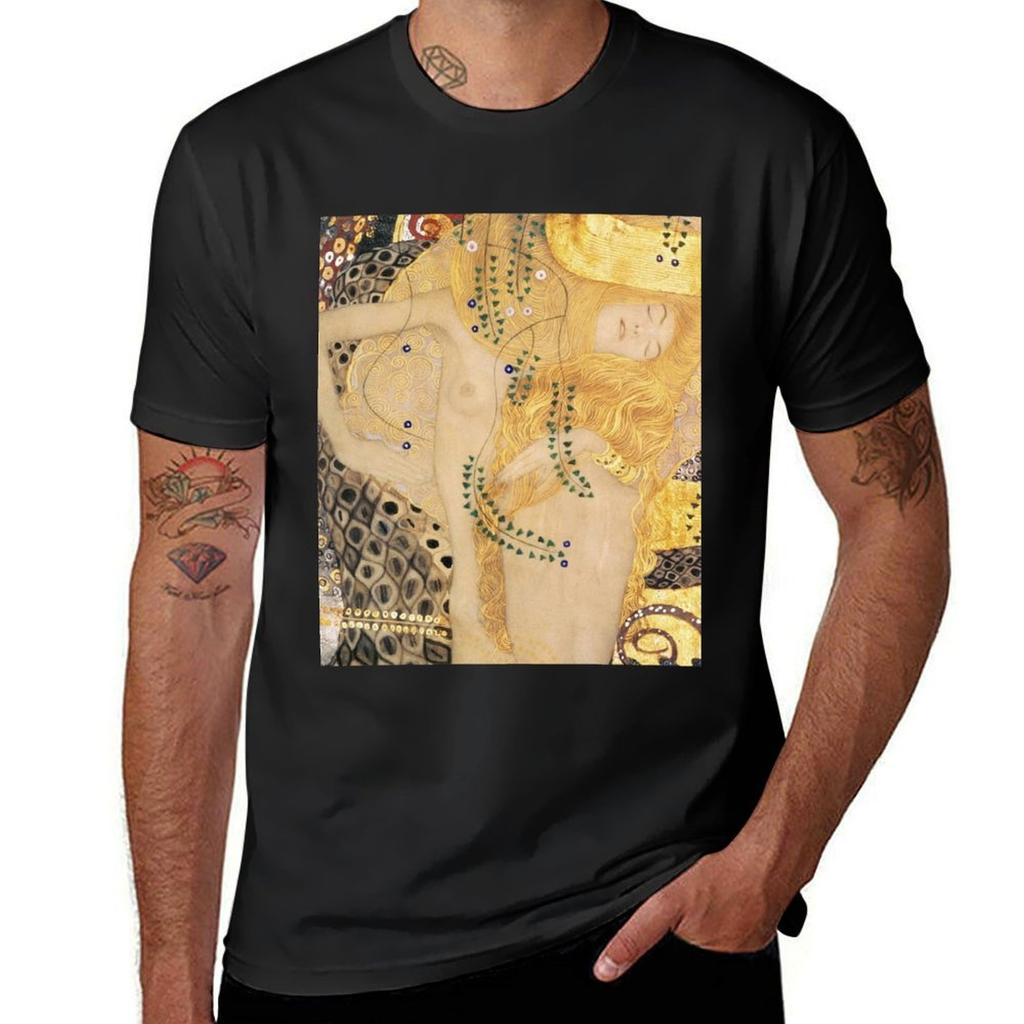 WATER SNAKES II, THE HYDRA - GUSTAV KLIMT T-Shirt Oversized Cute Clothes Animal Prinfor Boys T