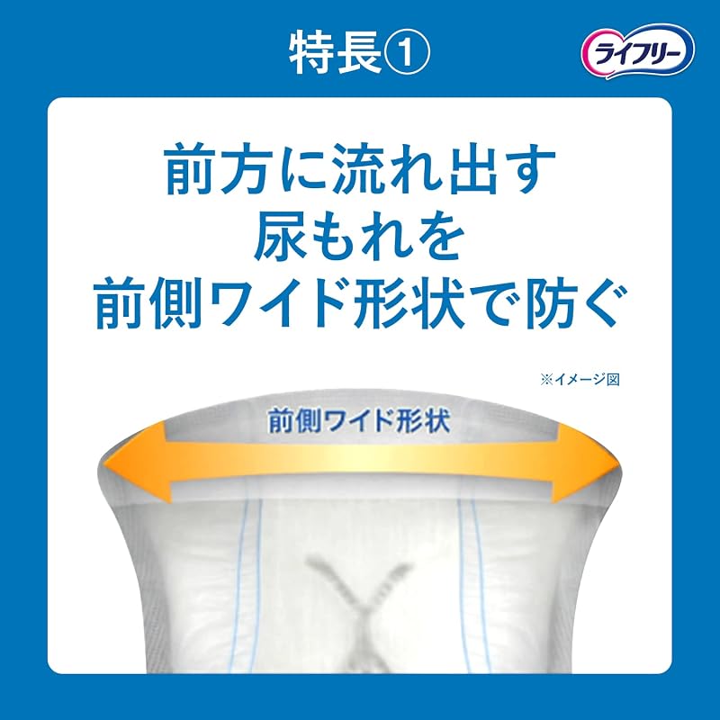 Lifree [Men's Incontinence Pads 80cc] Refreshing Men's Reliable Pads, Medium Absorbency, 26 Pads, Value Pack (For moderate leakage that soaks through