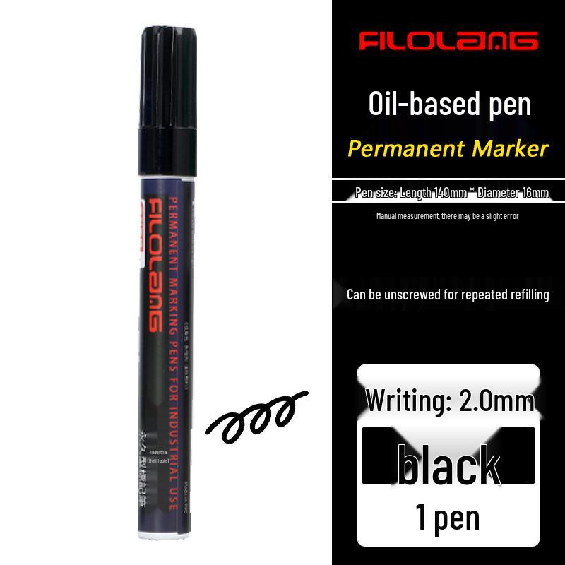 Feloran MK-79 Oil-Based Quick-Dry Industrial Waterproof High-Temperature Round/Oblique Tip Marker