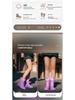 Stylish Waterproof Mid-Calf Women's Rain Boots with Drawstring - Anti-Slip Outdoor & Beach Wear