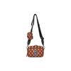 MLB Monogram Series Vintage Floral Printed Letter Big Logo Boston Red Sox Polyester Shoulder Crossbody Mini Bag Unisex Bags Brown 3ACRS012N-43BRD