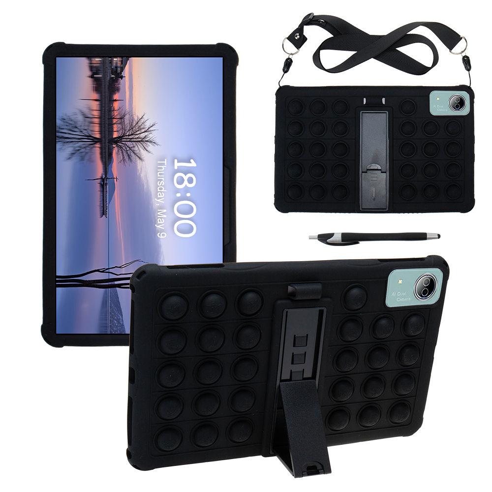 Etui Bubble Soft Stand dla Doogee T20 Ultra / T40 Pro 12 cali Funda Bezpieczne dla dzieci Silikonowe Etui Ochronne na Tablet
