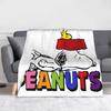 snoopys Throw Blanket for Couch cartoon dog Soft Fuzzy Plush Blanket 50x60 Inches Multiple Sizes Bedspreads for All Seasons