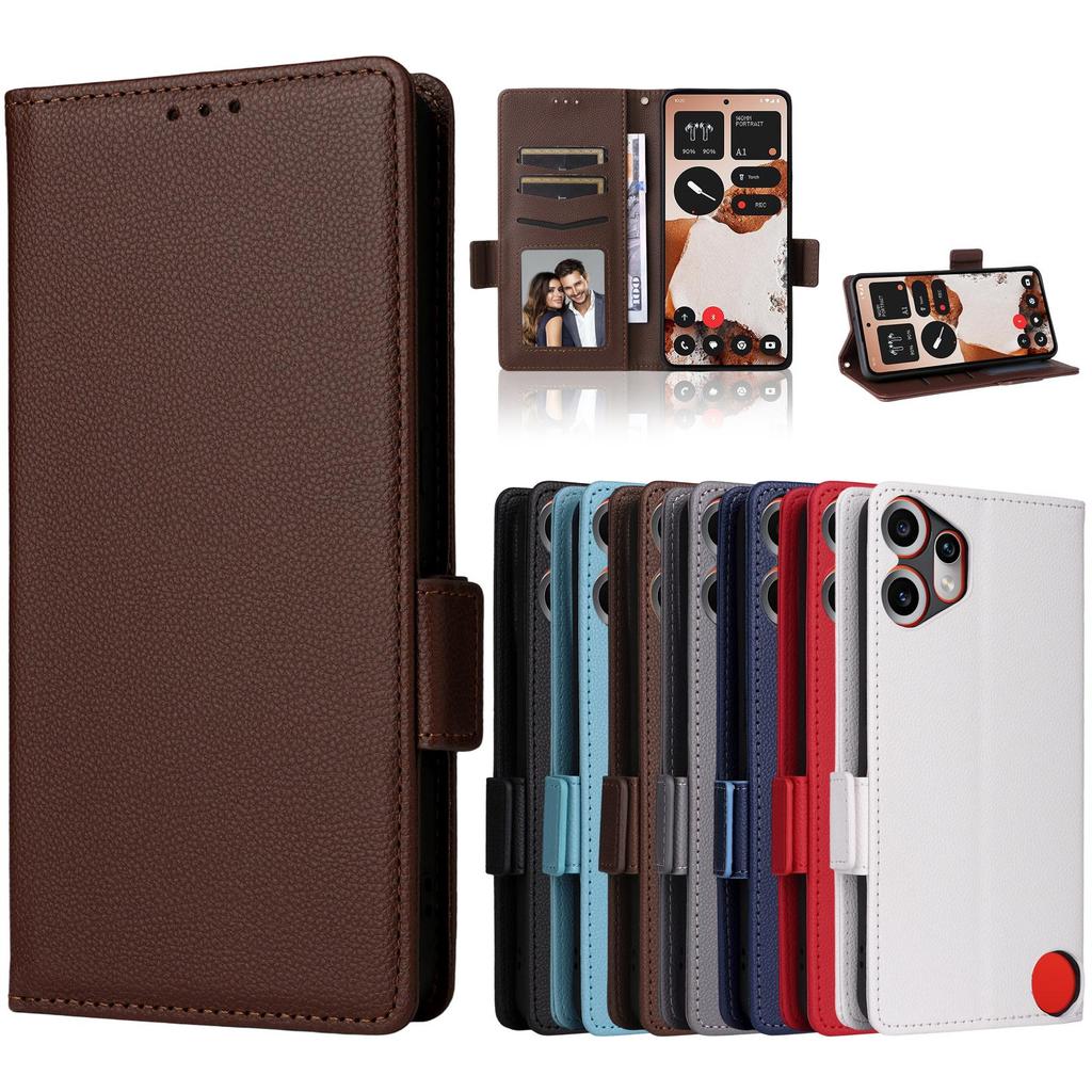 Flip Cover für Nothing CMF Phone 2 Pro PU-Leder Ganzkörperschutz Mit [RFID-Blockierung] Stoßfest Langlebig Retro Handyhülle