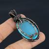 Tree Of Life Aquamarine 999 Copper Wire Wrapped Pendant, Handmade Gemstone Pendant Jewelry, Gifts For Wife Brand New Pendant