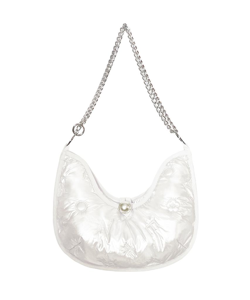 Nofficialnoffice Logo Play Quilted Twinkle Bag White
