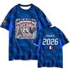Maglia Fan Nazionale Francese Mbappe T-shirt Sportiva Unisex Manica Corta Asciugatura Rapida