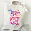 KPOP Demon Hunter Group Printed Canvas Bag Spot Women's Daily Handbag Shopping Bag KTY