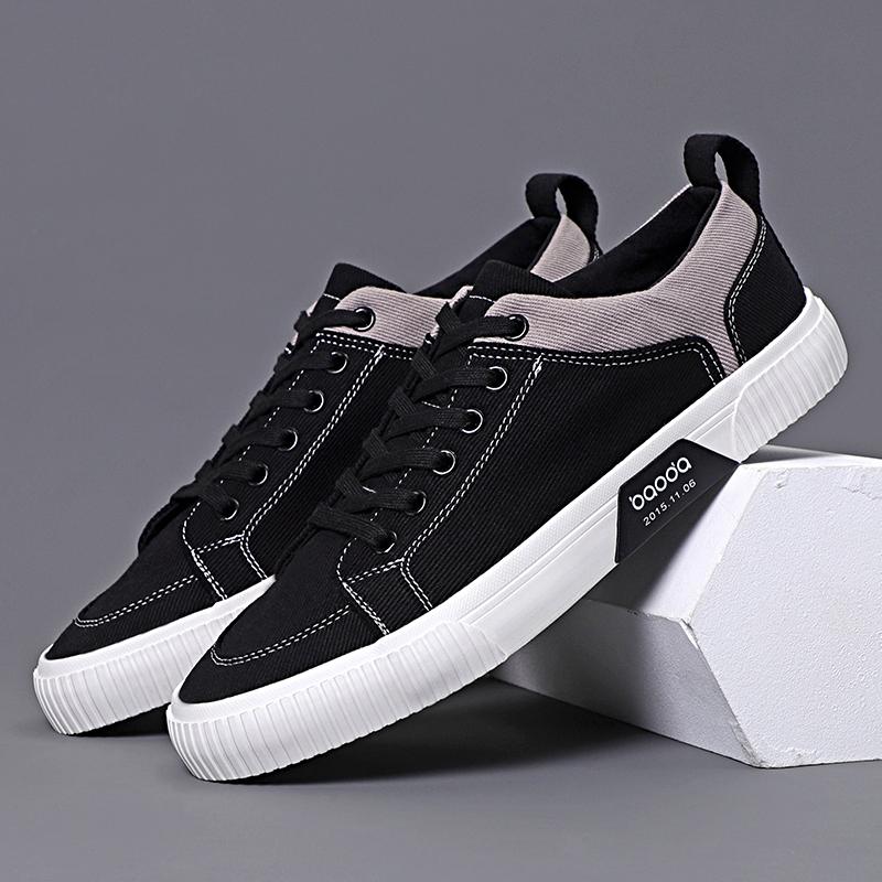 Mode 2025 Herren Canvas Schuhe Frühling Sommer Casual Low-Top Schnürschuhe Herren Canvas Schuhe Koreanische Version Trend Herrenschuhe BM-013