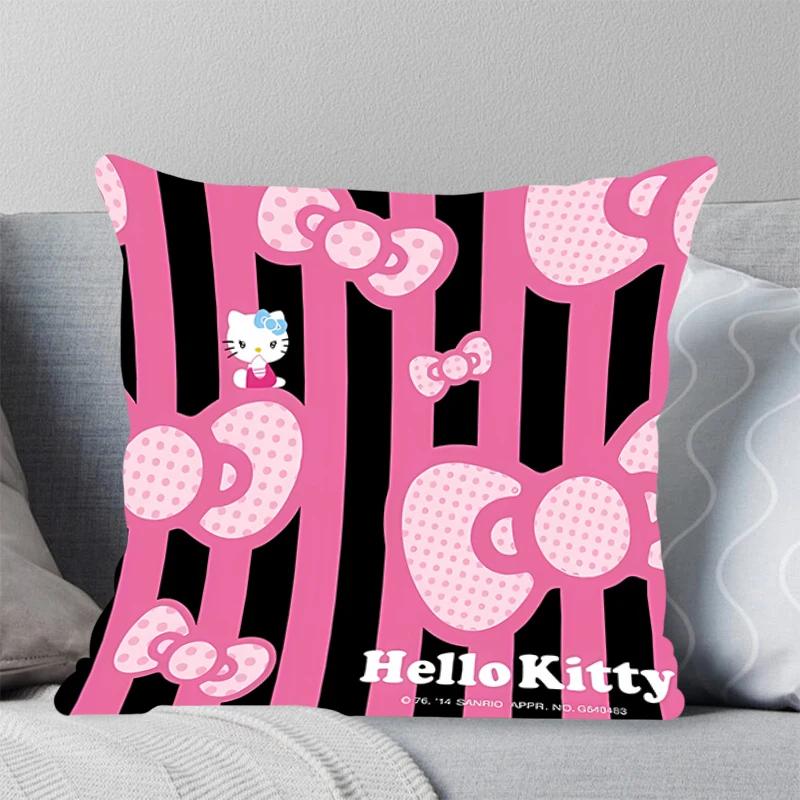 Sell Well New Square Pillow Bedroom Pillow Cover Sofa Living Room Office Leisure Cushion Hello Kitty Pillowcase Home Decor 45x45