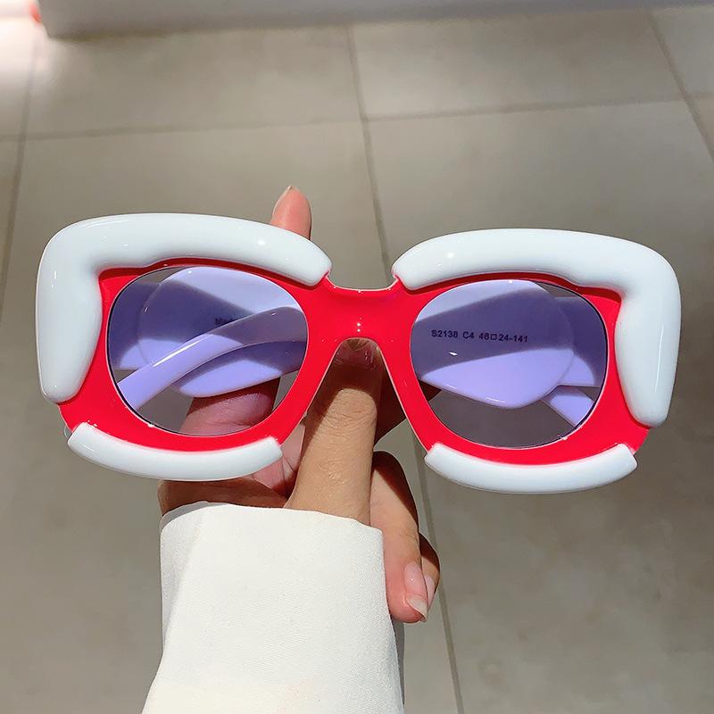 Vintage Brand Designer Square Sunglasses Women For Men Sun Glasses Luxury Shades Big Cloud Frame Trendy Oversized Eyeglasses
