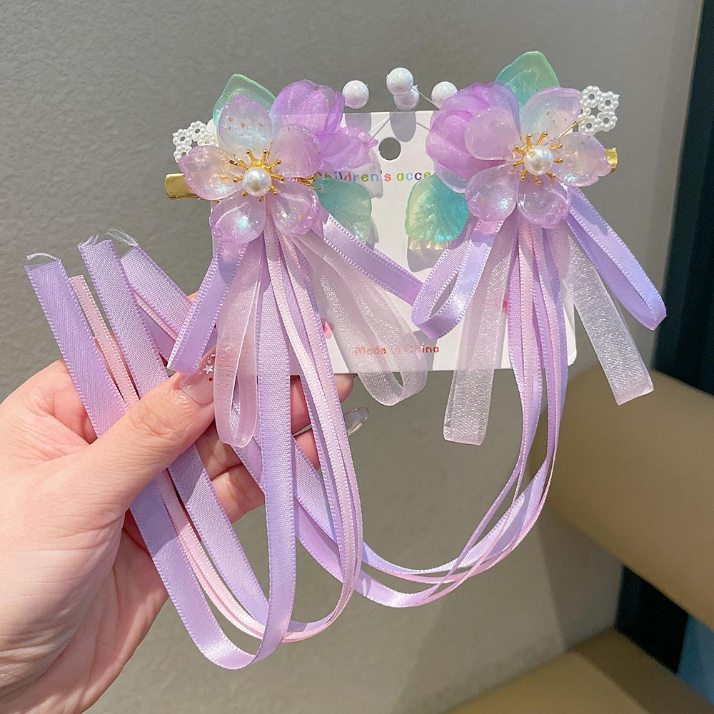 Chinese Style Hanfu Hairpin Set for Girls - Includes Hair Clips, Swaying Tassels, and Butterfly Accessories
