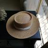 Internet Celebrities Ins Summer Vacation Beach Shade Sun Protection Retro British Straw Hat French Flat Top Top Hat