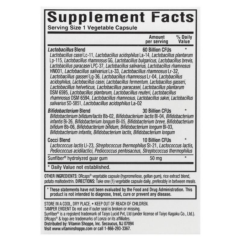 Women's Probiotics With Prebiotic, 100 Billion, 30 Vegetable Capsules