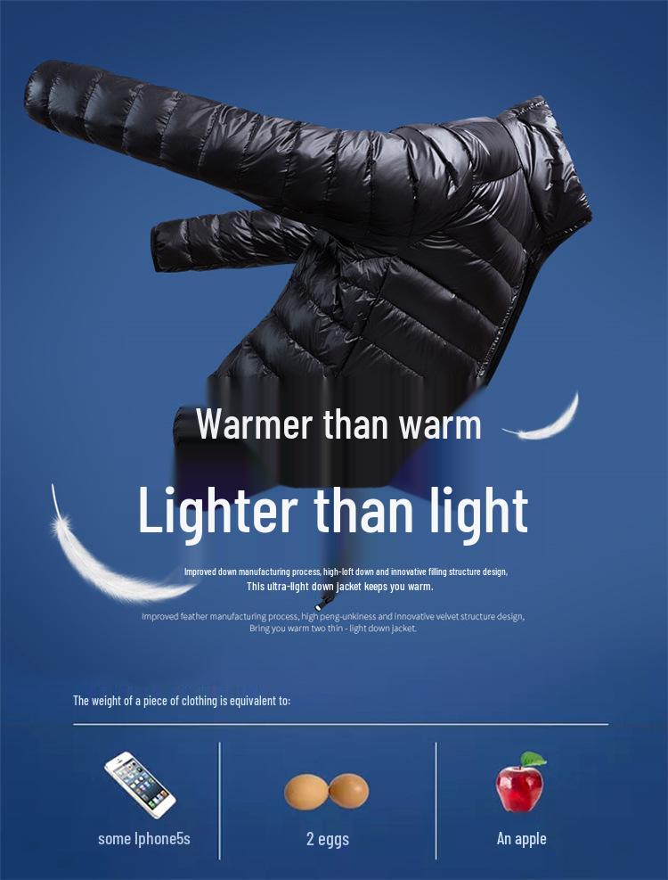 Men's Plus Size Lightweight Winter Down Jacket – New Fashion Warm Youth Coat