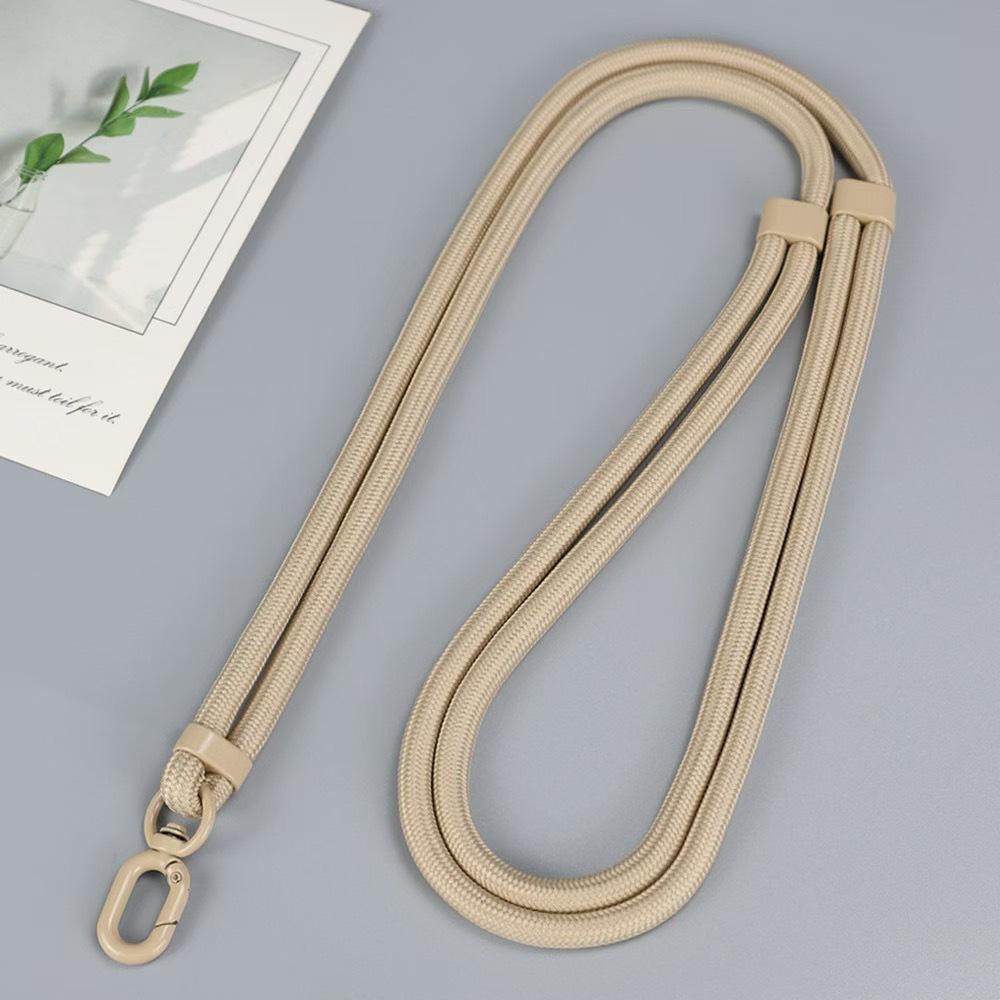 Macaron Thick Rope Phone Lanyard - Adjustable 7-8mm Climbing Gasket for Shoulder, Back, or Neck