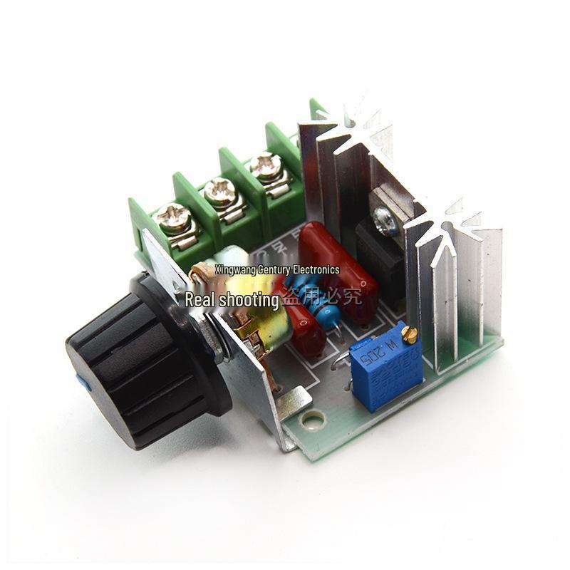 2000W High Power SCR AC Voltage Regulator & Motor Speed Controller with 220V Thermostat Knob