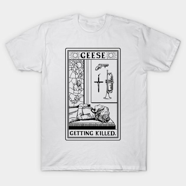 Men Black Print T-shirt Indie Rock Music Band No-Cut Transfer Paper Print Cotton Tshirt S