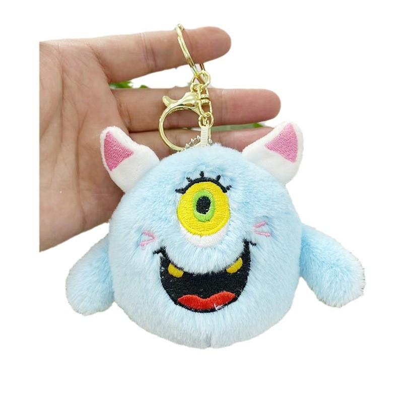 Monster Plush Enchanting Keychain Bag Cute Animal Themed Key Holder For Everyone