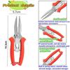 Double-Edged Stainless Steel Garden Pruning Shears for Thinning Flowers, Vegetables, and Fruit Branches