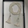 Exaggerate Pearl Beaded Necklace Tassel Multilayer Necklace Temperament Waistband  Girls