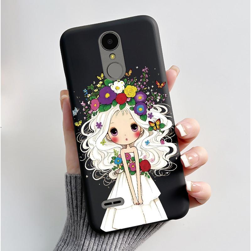Casing For LG K4 2017 X230/LG K8 2017 X300 Slim Case Aesthetic Luxury Cute Cool Boys Girls Black Matte Soft Silicone Back Cover