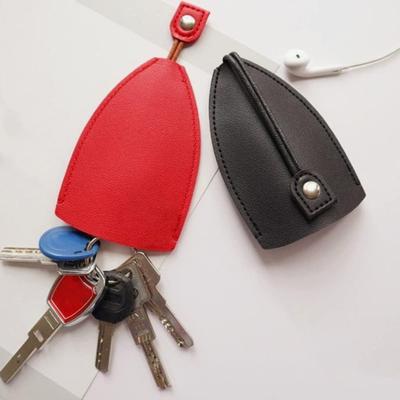 Dirbtinės odos raktų laikiklis-organizatorius, ištraukiamas automobilio raktų pakabukas, dėklas nuo pametimo, nešiojamas raktų laikymo dangtelis, užsegamas spaudėmis