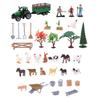 49 Piece Farm Playset With Figures Animals Tools Plant For Children Imaginative Learning And Role Play Accessories