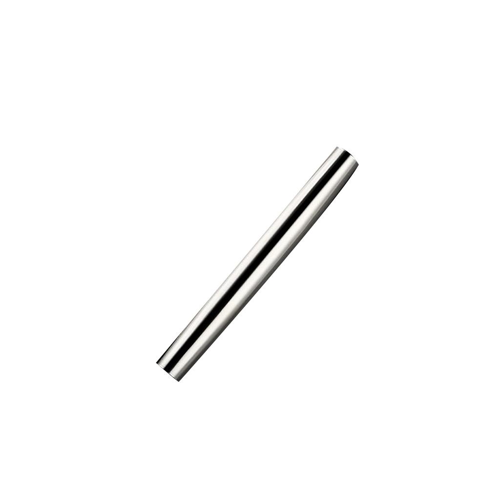 Stainless Steel Rolling Pin Durable Kitchen Tool for Dough Rolling and Pastry Preparation with Smooth Surface and Cylindrical Design
