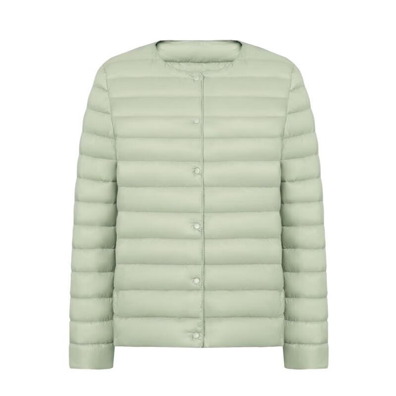 Tri-polar Women's Lightweight Round Neck Down Jacket