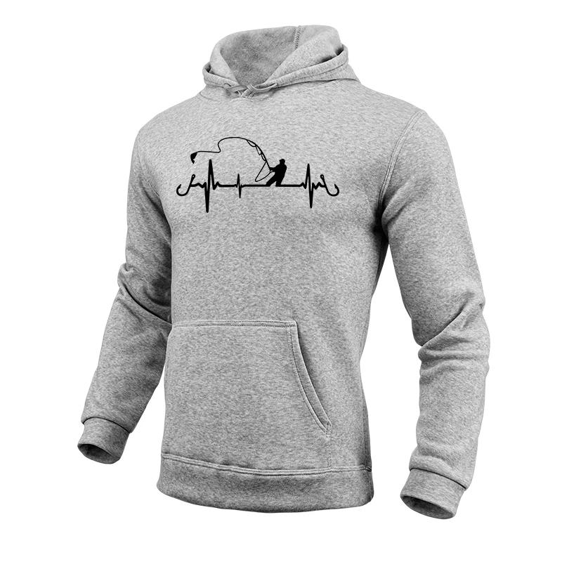 Bedruckte Herren-Hoodies zum Angeln Urban Fashion Kapuzen-Langarm-Pullover 2025 Hohe Qualität Herren Casual Sport-Sweatshirts