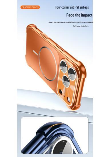 Instantly Transform Into Apple 17 Pro Max Magnetic Phone Case with Four-Corner Drop Protection for iPhone 16 and Matte AG Finish for iPhone 15