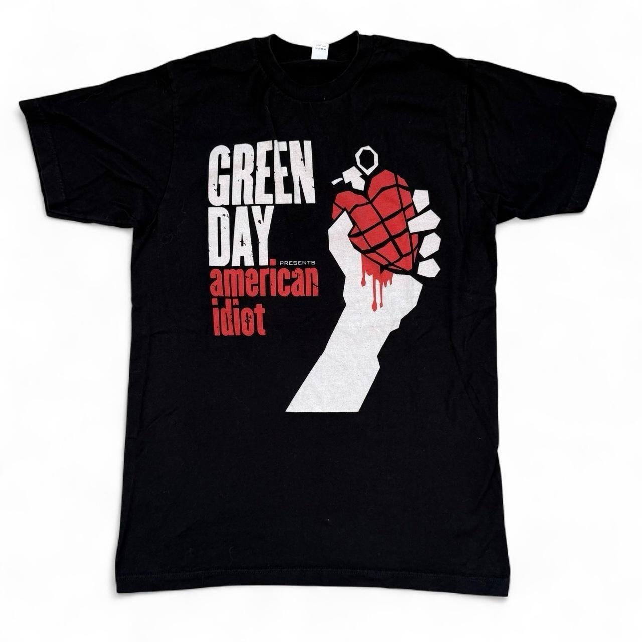 Green Day Presents American Idiot Black T-Shirt Adult Medium Graphic Band Tee Unisex T-Shirt L