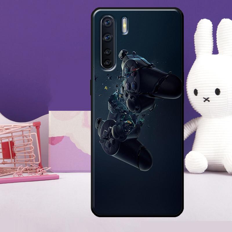 Cool Gaming Controller Case For Oppo A54 A74 A94 A80 A60 A40 A18 A38 A58 A78 A98 A96 A76 A16 A15 A17 A57 A77 A5 Pro