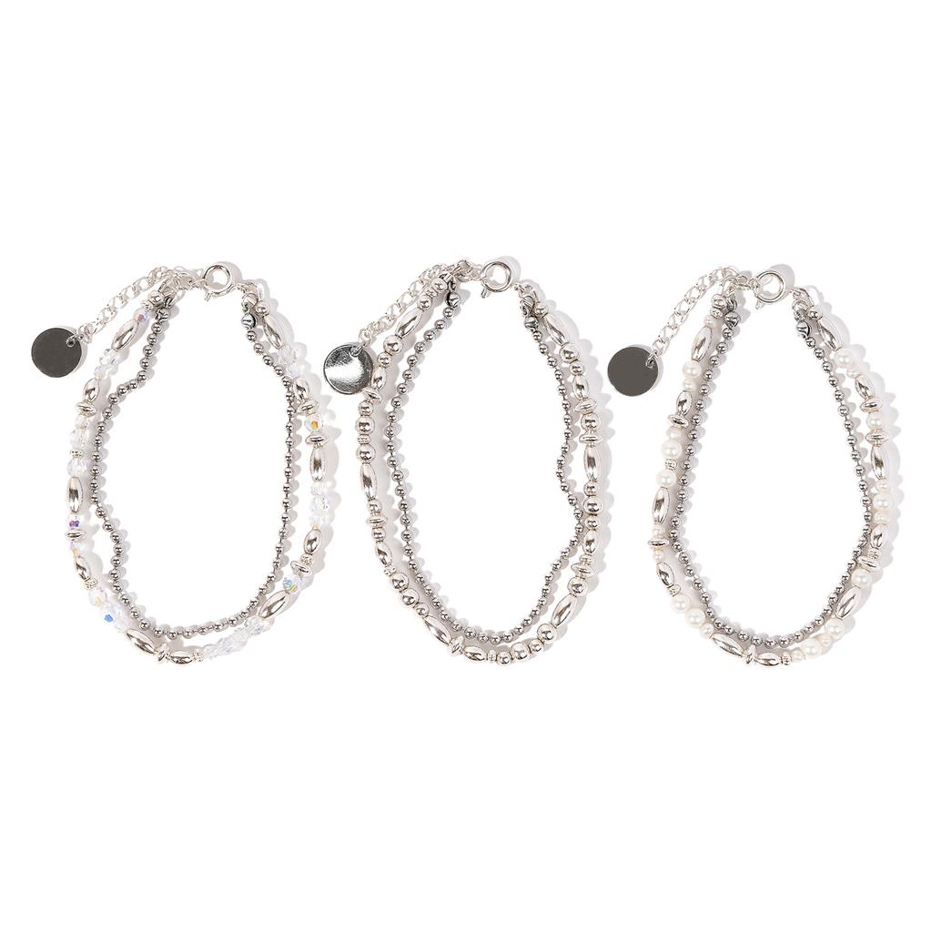 Armo Crystal + Ball Chain Bracelet